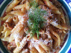 penne with sausage and fennel