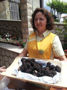 Radmila Karlic with black truffles
