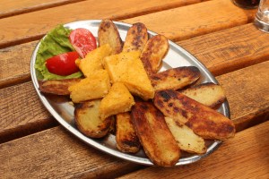 Rastoke potatoes and polenta
