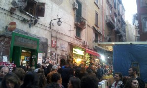 crowds in old city