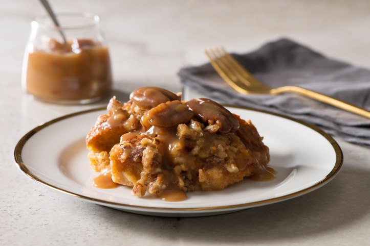 sweet-potato-pecan-bread-pudding-with-bourbon-caramel-sauce