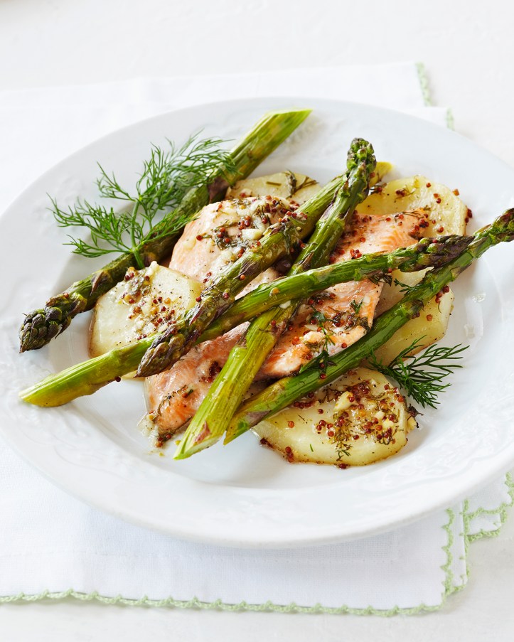 One-Pan-Roasted-Asparagus-Trout-and-Potatoes